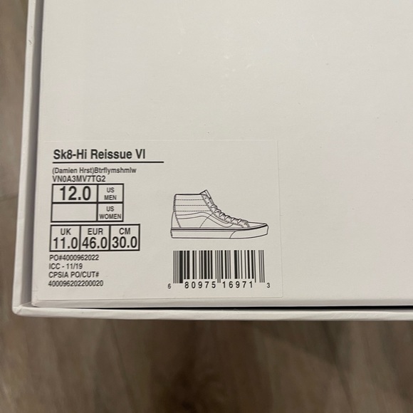 Damien Hirst x Vans Sk8 Hi butterflies - Picture 4 of 5